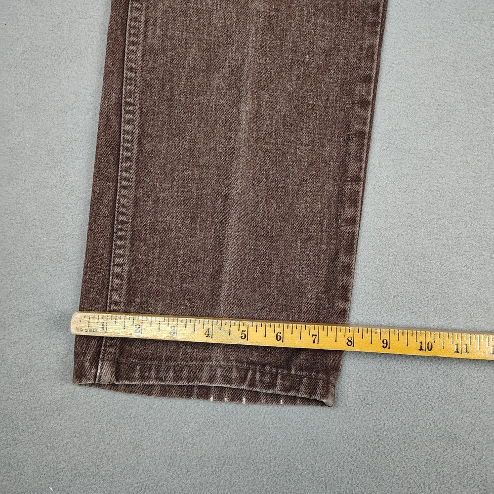 Vintage Wrangler MWZ Jeans 30x30 Cocoa Brown Denim Cowboy Cut Rodeo USA Made 90s - Picture 4 of 10